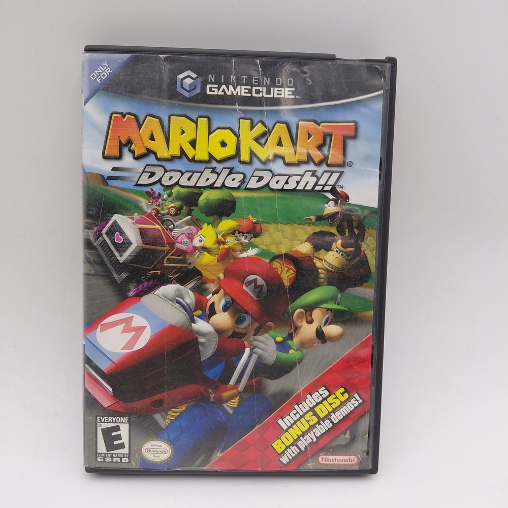 Mario Kart Double Dash Nintendo GameCube CIB with Bonus Disc Manual Case